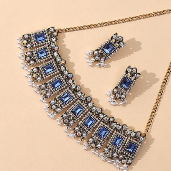 2Pc/set Faux Pearl Decor Jewelry Set - Picture 2 of 4